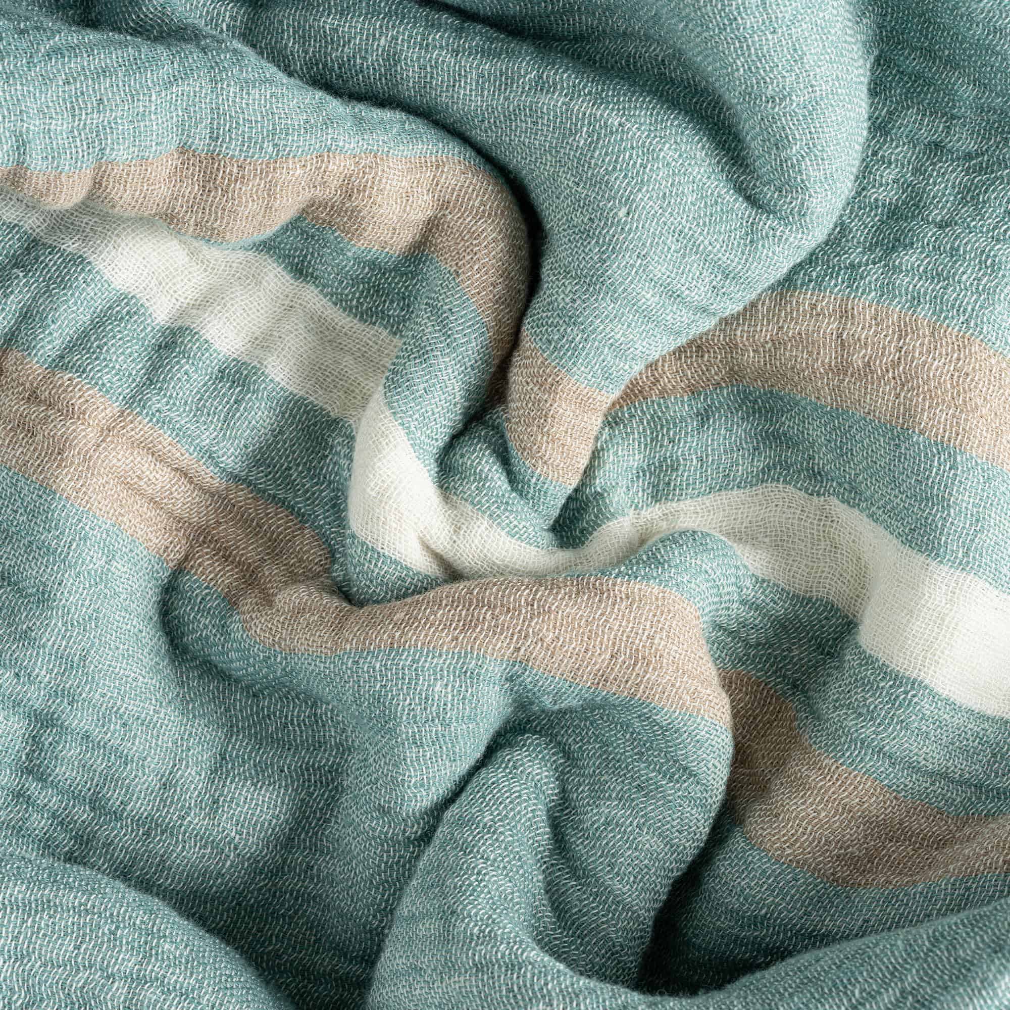 Manta de Muselina DREAMY RIKKA Tamaño Queen -Ocean Beige - Imagen 6