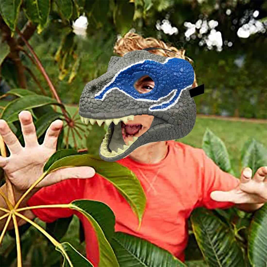 metritcook Máscara de Dinosaurio con Mandíbula Móvil - Imagen 5