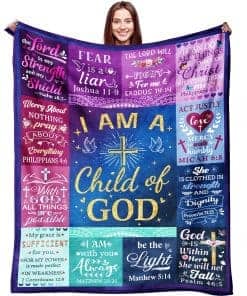 Jesblucy Christian Gifts for Women Blanket Inspirational