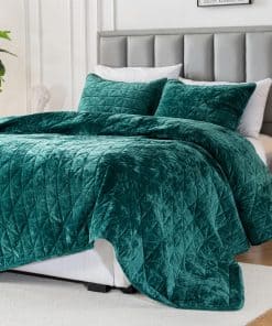 Edredón de Terciopelo King Size XCHAA, Manta de Terciopelo