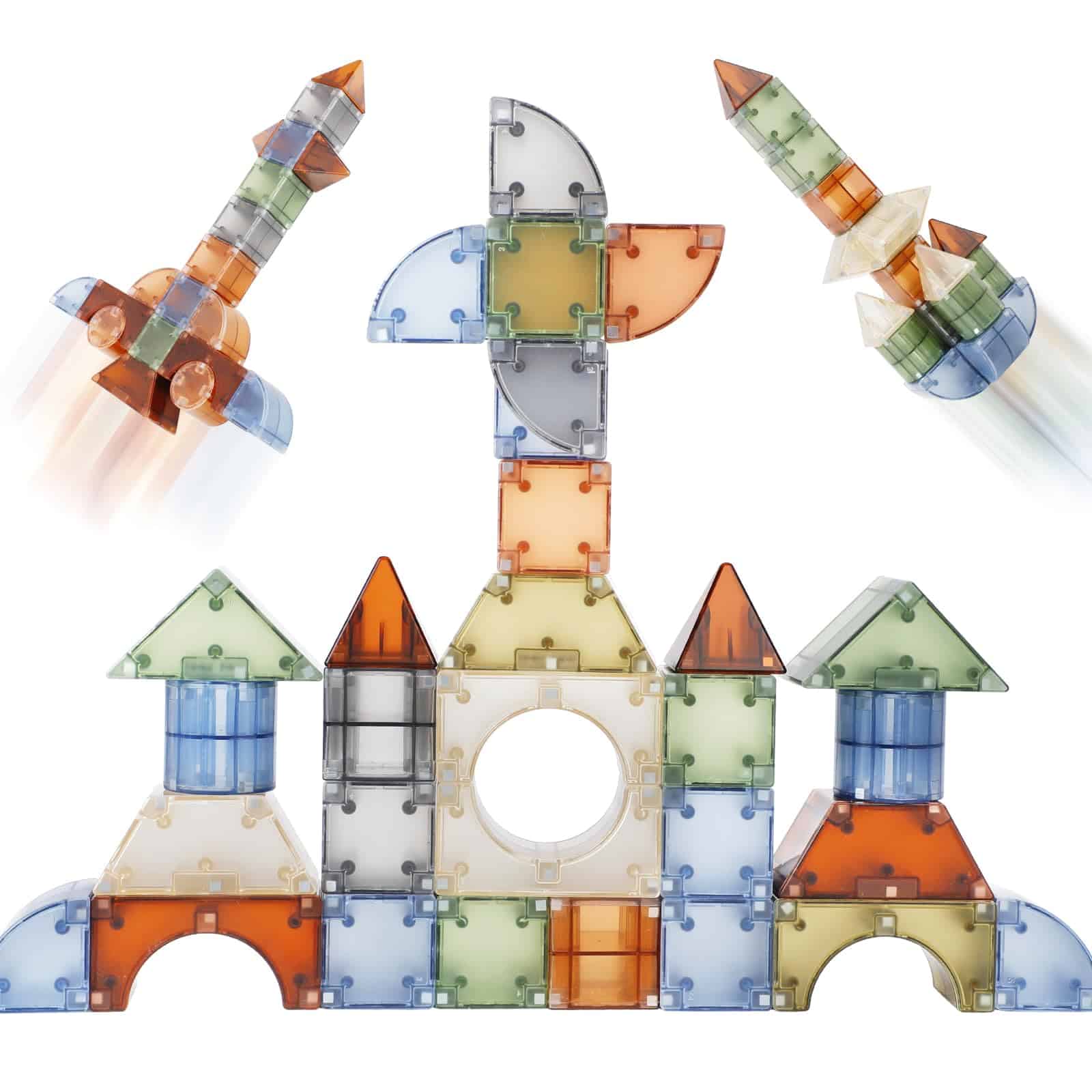 67 PCS Bloques Magnéticos para Niños, Conjunto de Bloques