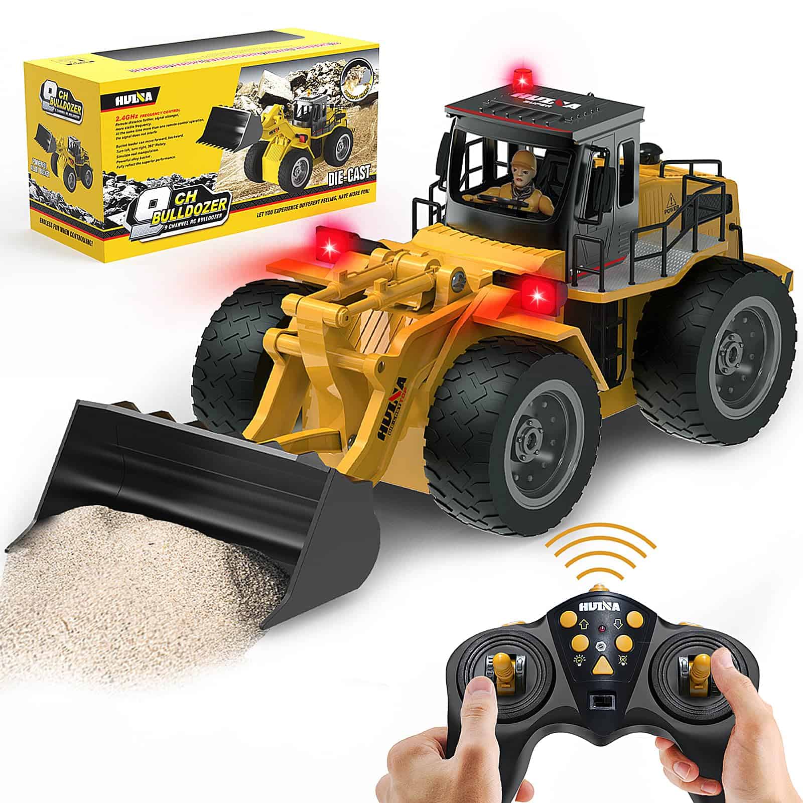 HZQ RC Bulldozer Toy Vehículo de Construcción RC Bulldozer