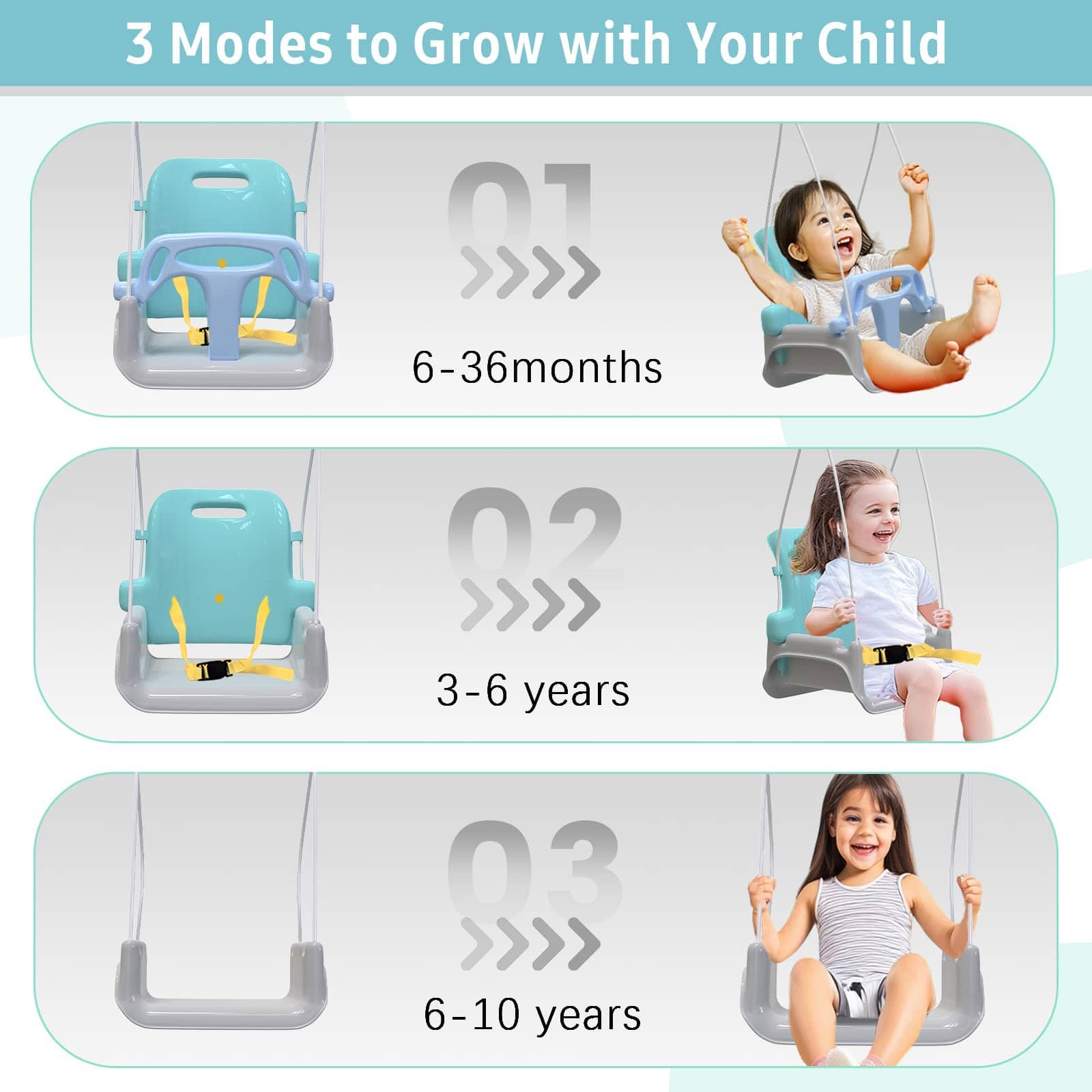 Columpio 2 en 1 para Bebés y Saltador Infantil, Saltador - Imagen 3