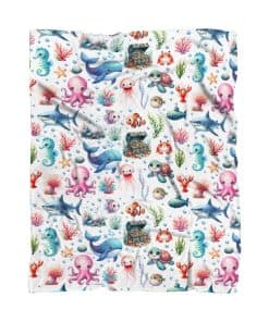 Manta de Tiburón Pulpo, Regalos de Animal Marino para Niñas