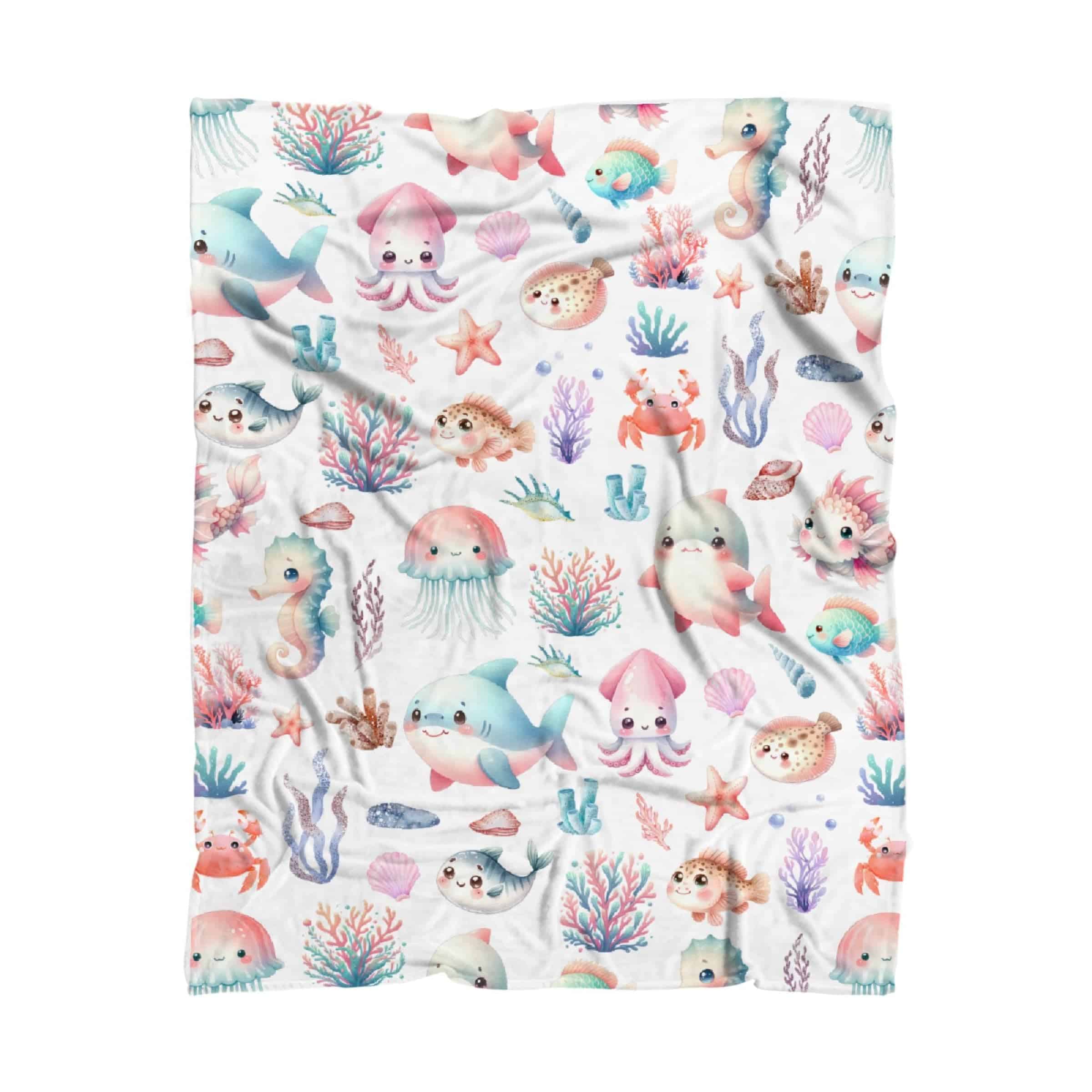 Manta de Mundo Oceánico, Regalos de Animales del Océano