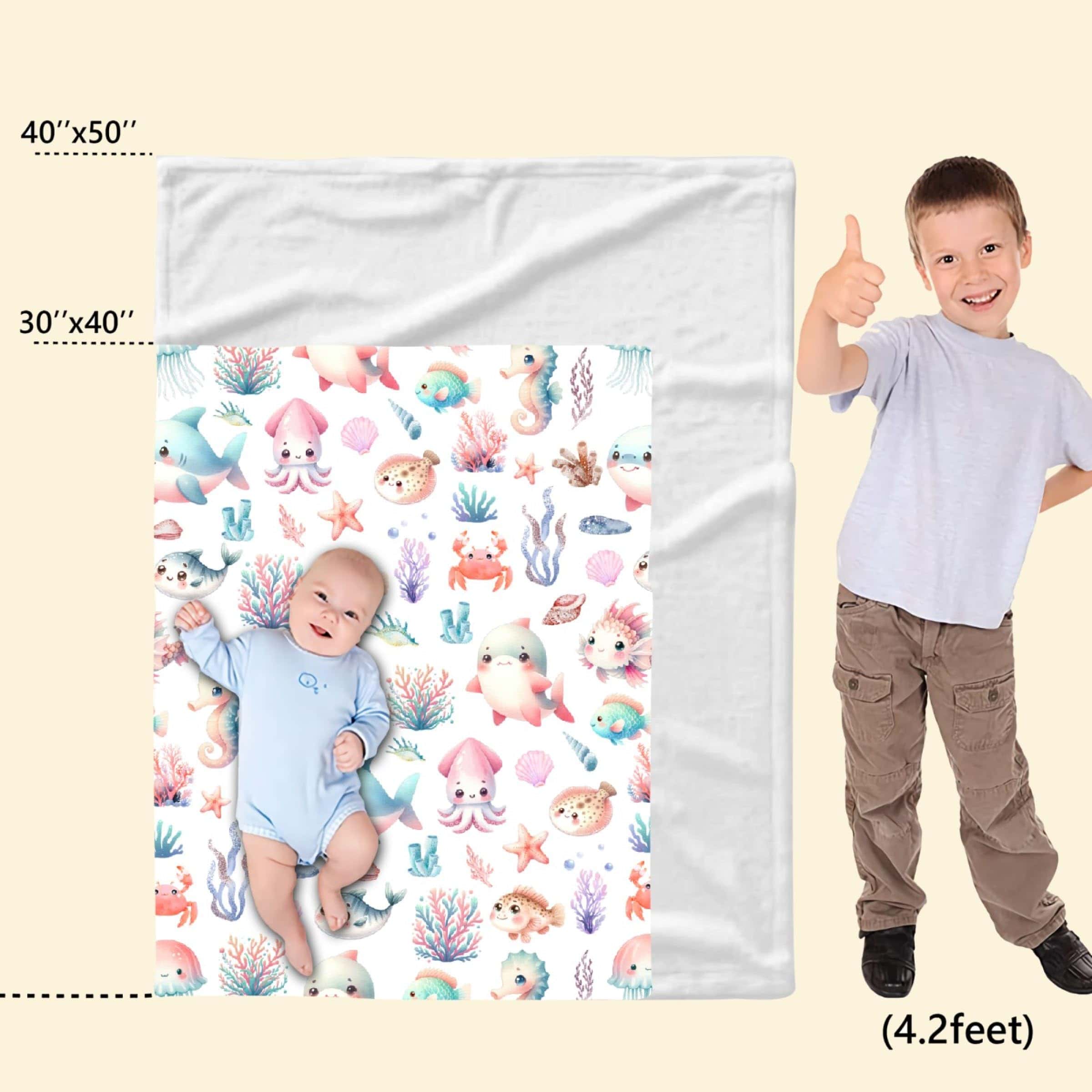 Manta de Mundo Oceánico, Regalos de Animales del Océano - Imagen 4