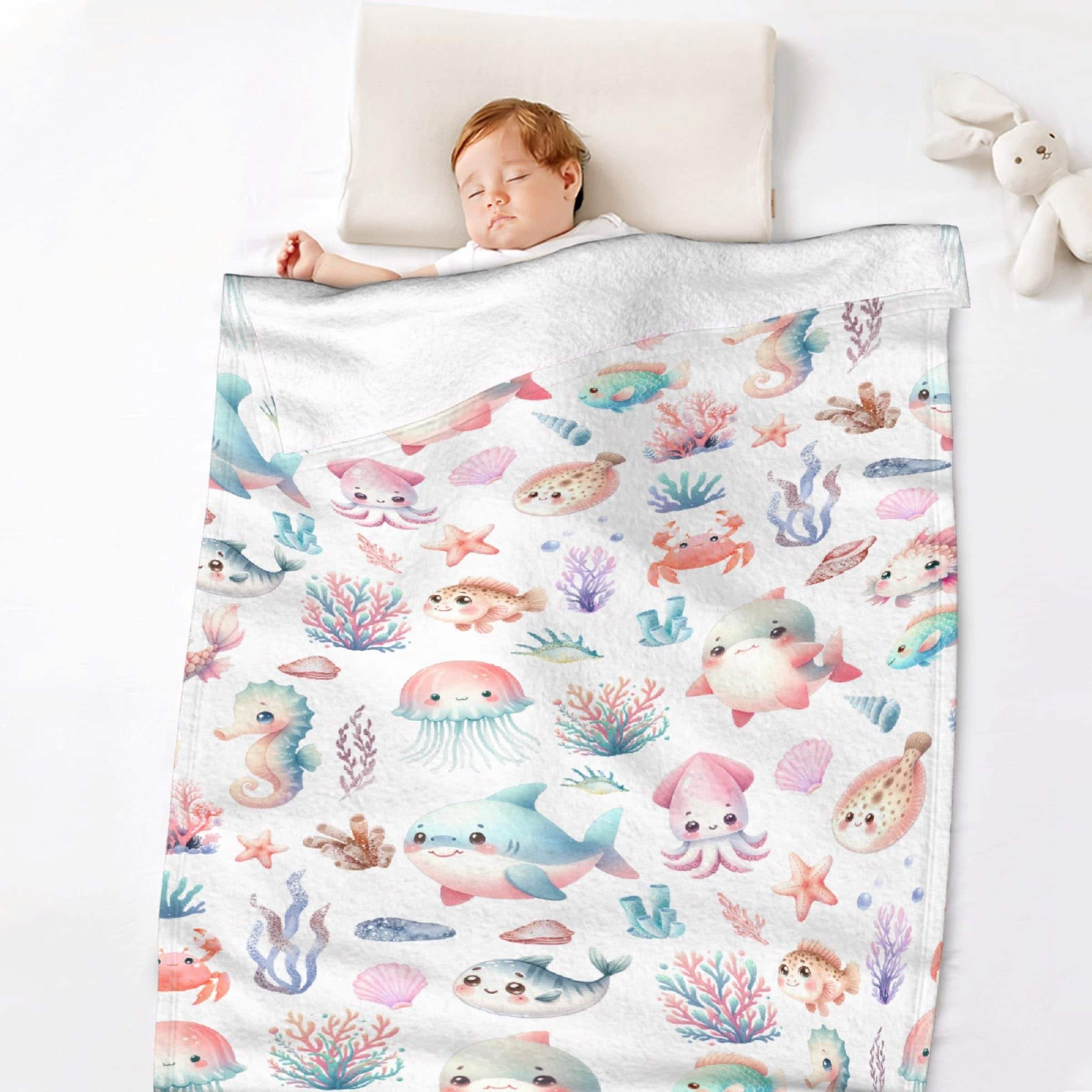 Manta de Mundo Oceánico, Regalos de Animales del Océano - Imagen 7