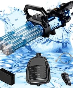 Pistola de Agua Eléctrica de Doble Cañón Gatling, Puede