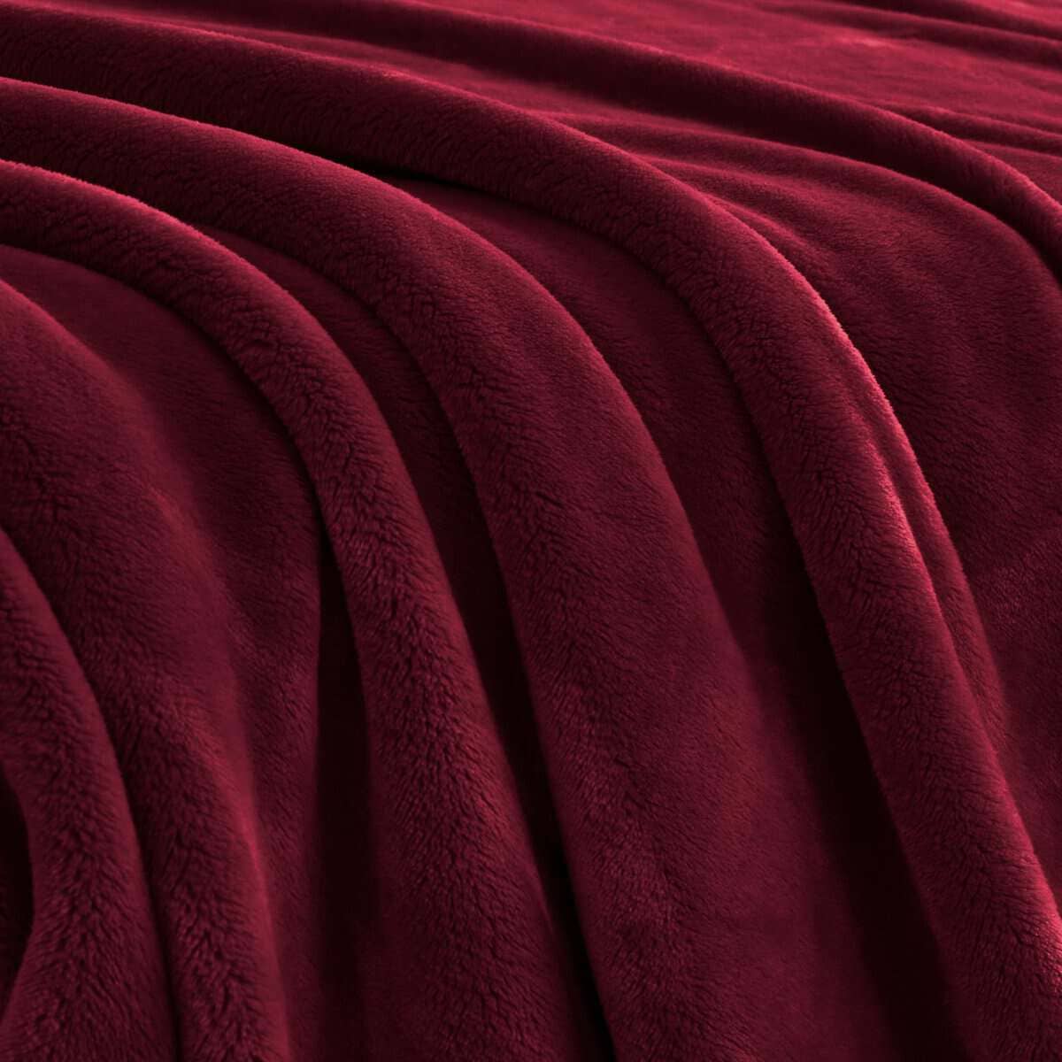 Manta de Franela Mellowdy Extra Gruesa y Acogedora (Rojo - Imagen 7