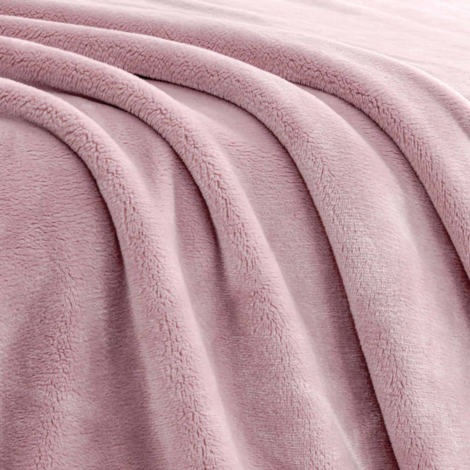 Manta de Franela Gruesa Extra Esponjosa Mellowdy (Rosa - Imagen 8