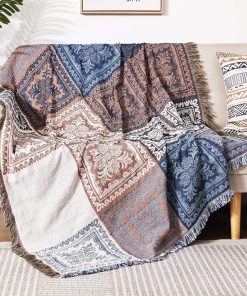 Manta de diseño bohemio para sofá y cama - Decoración