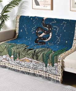 Manta de tiro Ksriylm con diseño de patrón para sofá, cama,