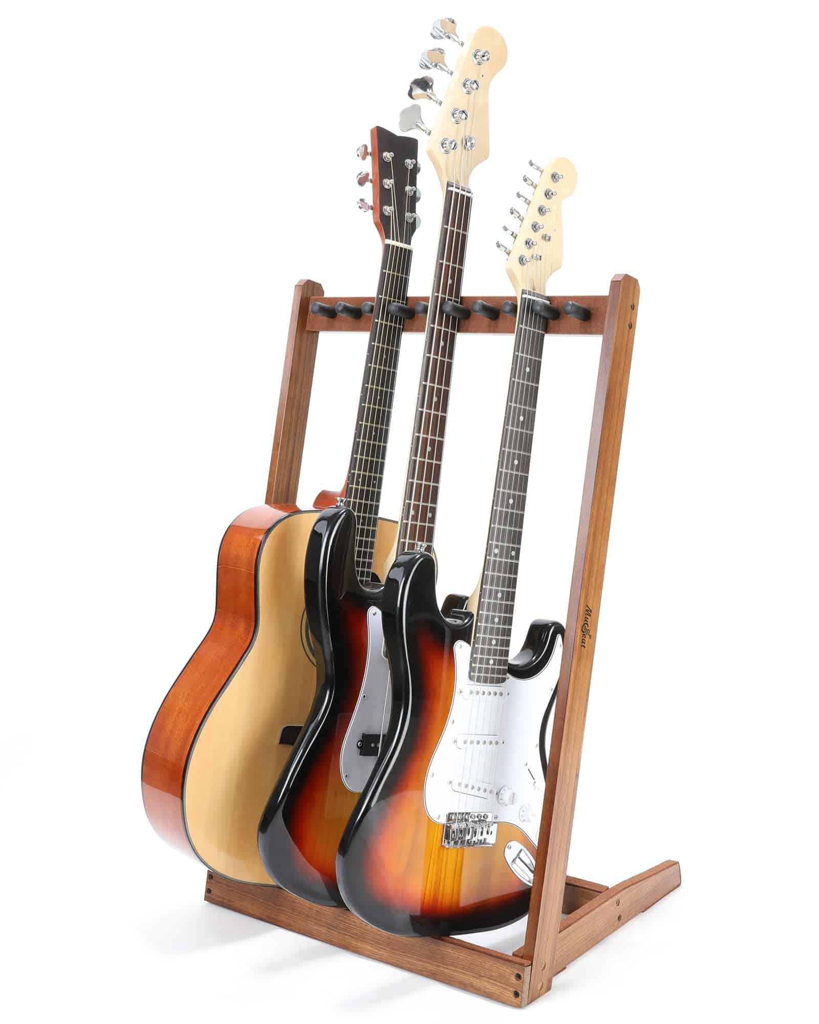 Soporte múltiple para guitarra Musbeat, Soporte de madera