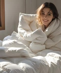 Colcha de plumas de ganso húngaro para gemelos, todas las