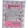 Juego de sábanas de algodón Hello Kitty de -Gris Gingham