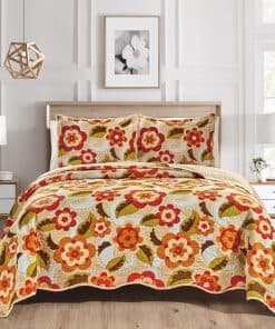 Juego de Colcha de 3 Piezas en Tamaño King con Borde