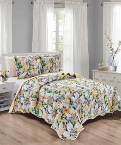 Juego de Colchas Oversized con Borde Ondulado para Queen