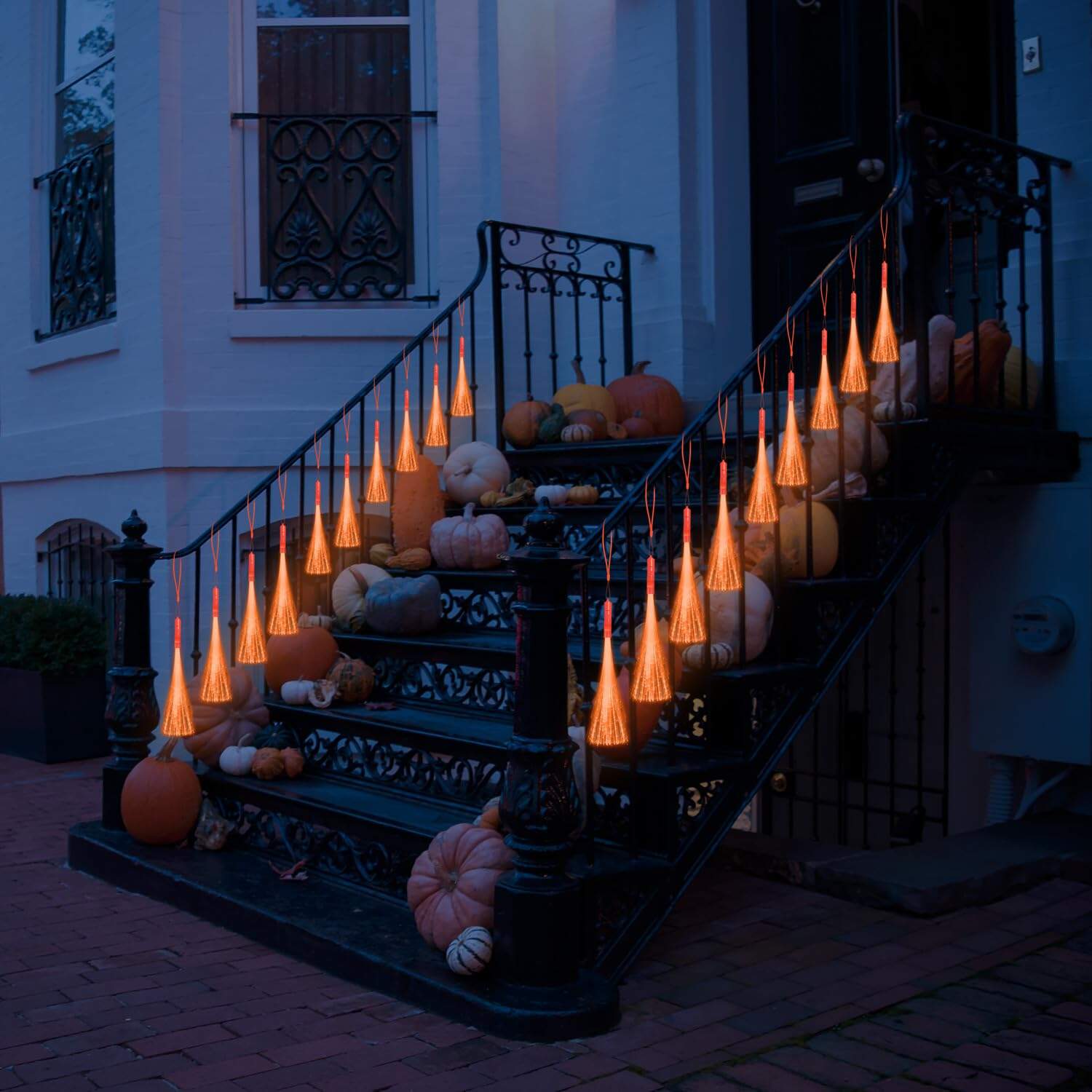 YOFOBU 60-Pack Varitas de Fibra Óptica Naranja con Luz LED, - Imagen 6