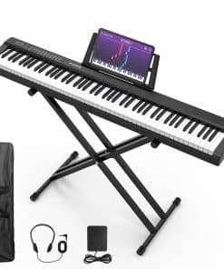 Piano Digital de 88 Teclas de Tamaño Completo -Negro