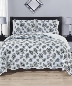 Juego de Colcha King Size Oversized con Diseño de Onda, 120