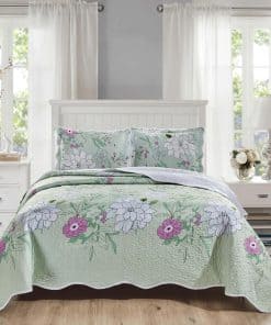 Juego de Edredón con Ondas Grandes de Tamaño Queen de 3