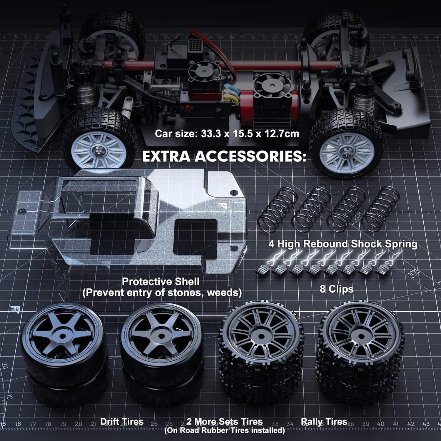 Carro de control remoto 1/14 Speedywheels MJX Hyper Go - Imagen 5