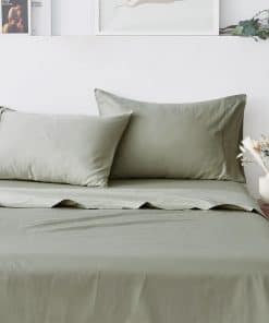 Juego de sábanas king size 100% algodón satén - 4 piezas