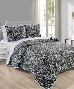 Set de Colcha de Onda en Tamaño King de 3 Piezas, 120