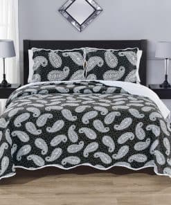 Juego de Edredón King Size en Onda Grande de 3 Piezas 120