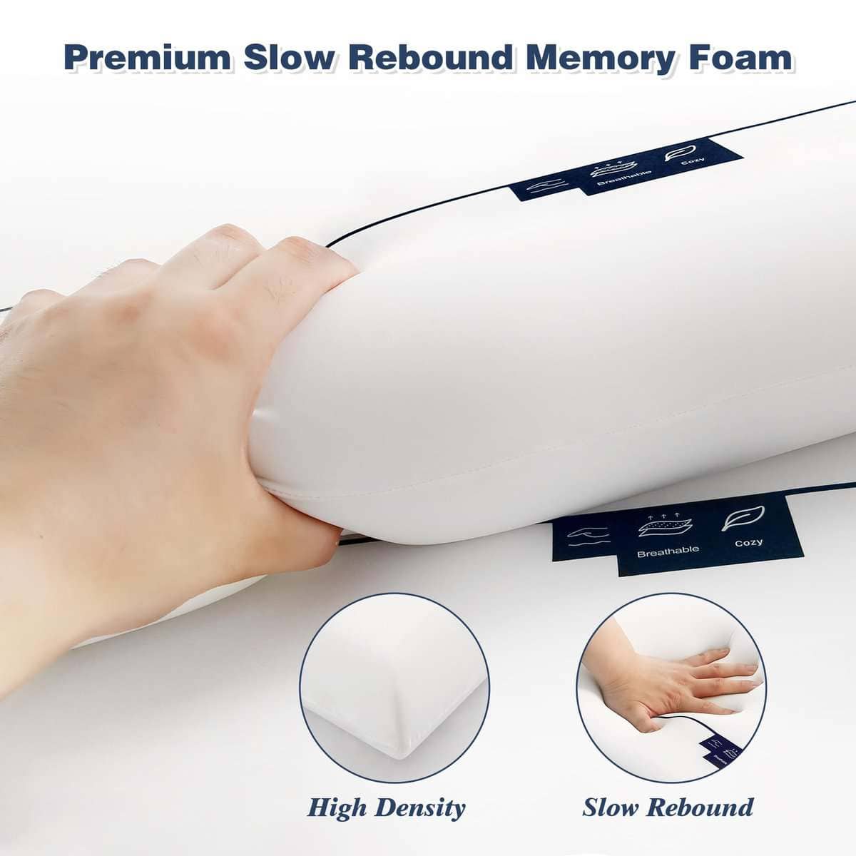 Almohada de Espuma Viscoelástica Refrigerante YOZEN, - Imagen 5