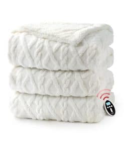 Manta eléctrica inalámbrica tamaño King con control dual,