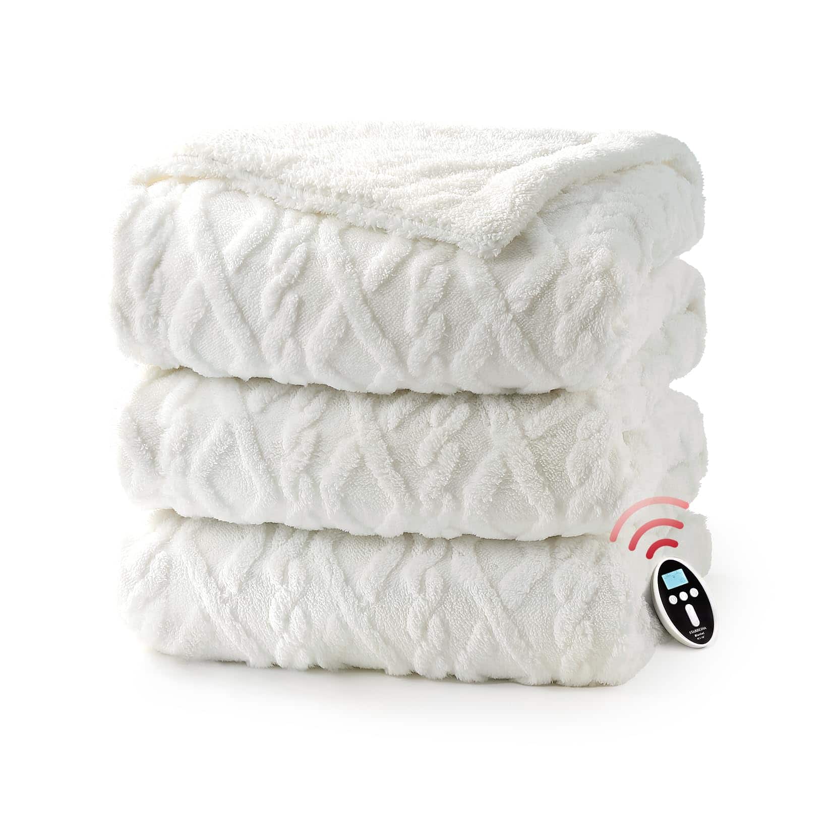 Manta eléctrica inalámbrica tamaño King con control dual,