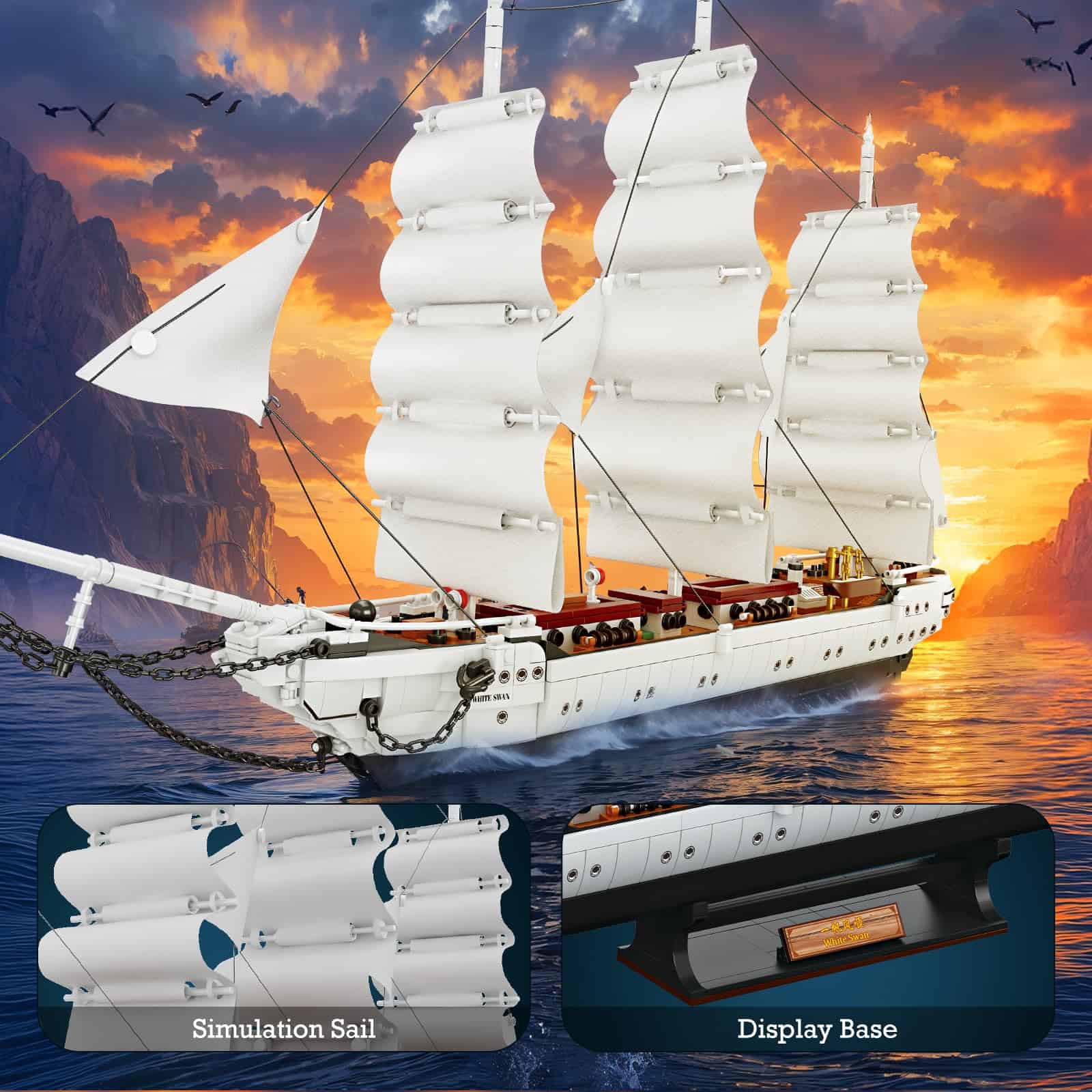 Set de Construcción de Barco Pirata NUTCRACKER para Adultos - Imagen 5