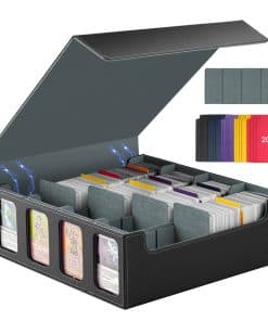 TiMOVO MTG Deck Box, Estuche magnético de almacenamiento de
