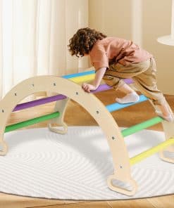 Arco de Escalada de Madera para Niños, Juguetes de Escalada