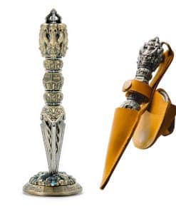 Conjunto de dados metálicos giratorios Unique Dice Wand