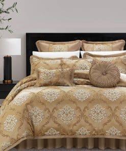 Juego de Edredón Jacquard BEDAZZLED Tamaño King, 9 Piezas