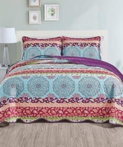 Juego de Edredón Extragrande con Diseño Wave Edge de 3