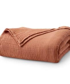 Manta de cama de algodón 100% muselina tamaño