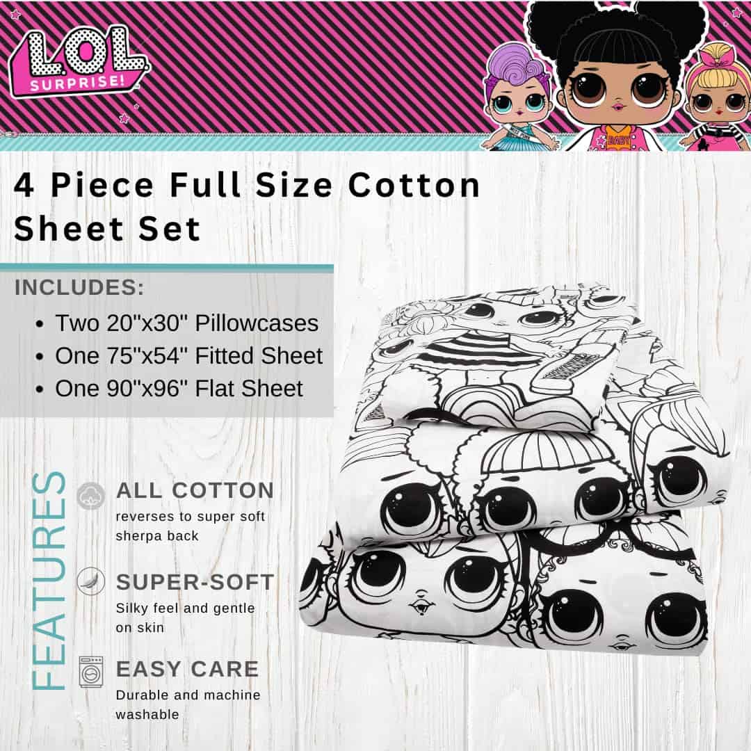 Juego de sábanas de lujo para niños Franco LOL Surprise - Imagen 3