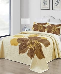 Juego de Edredón Hibiscus Extra Grande para Cama King de 3