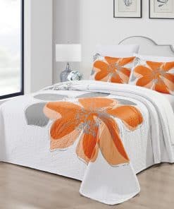 Juego de edredón extragrande de Hibiscus para cama Queen de