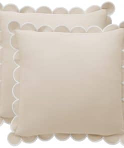 Funda de Cojín Con Volantes BEBE BASK - Juego de 2 - 18 x