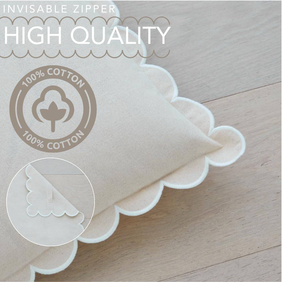 Funda de Cojín Con Volantes BEBE BASK - Juego de 2 - 18 x - Imagen 4