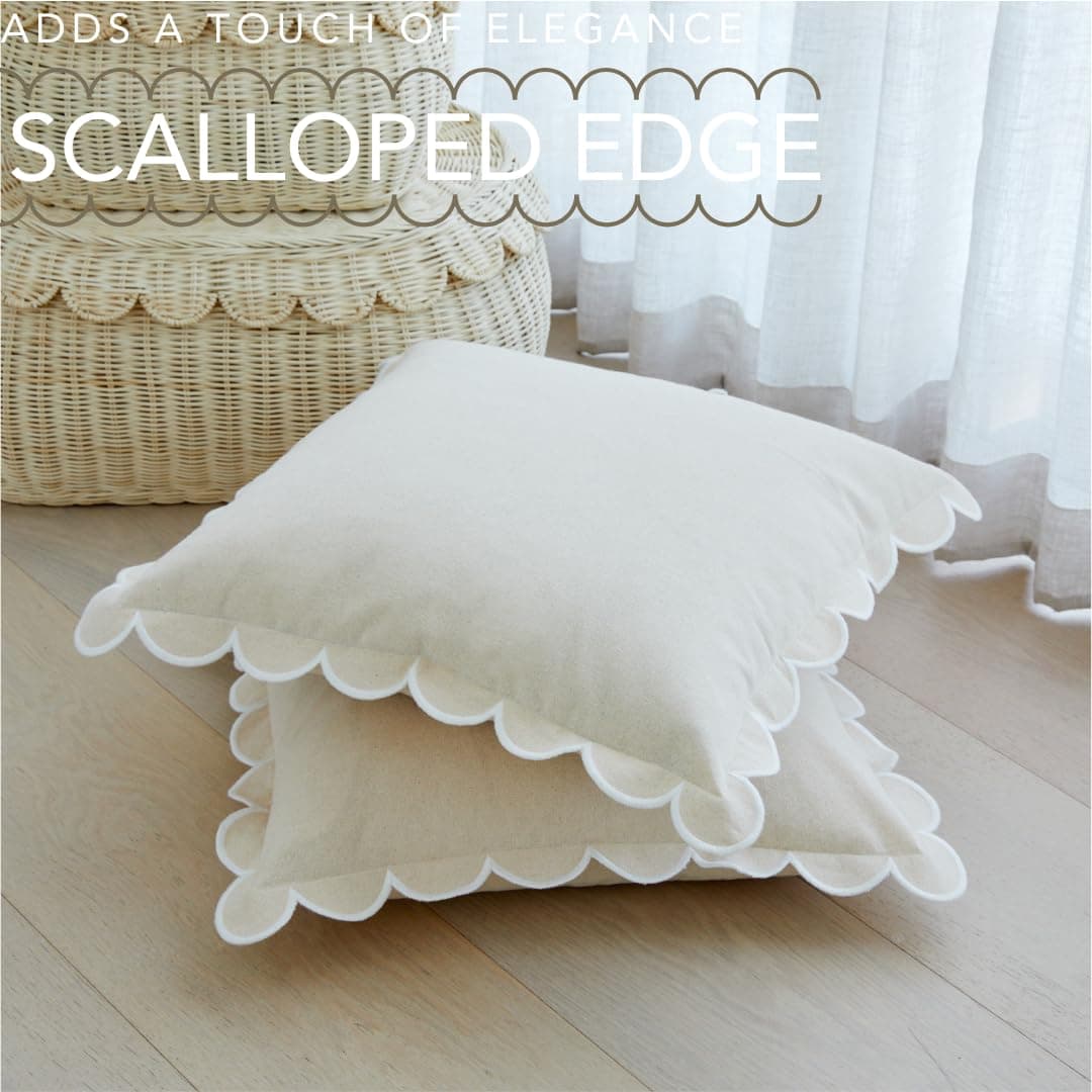 Funda de Cojín Con Volantes BEBE BASK - Juego de 2 - 18 x - Imagen 3