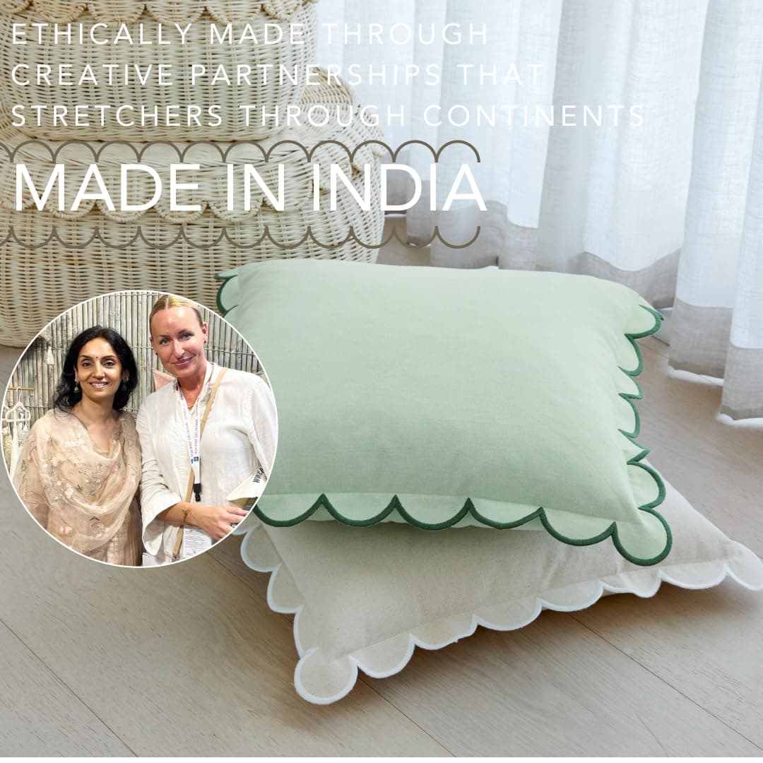 Funda de Cojín Con Volantes BEBE BASK - Juego de 2 - 18 x - Imagen 7