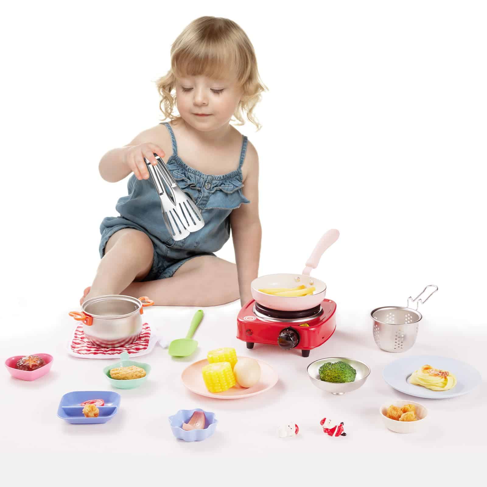 Set de Cocina para Juego de Rol 22 Piezas para Niños - Imagen 4