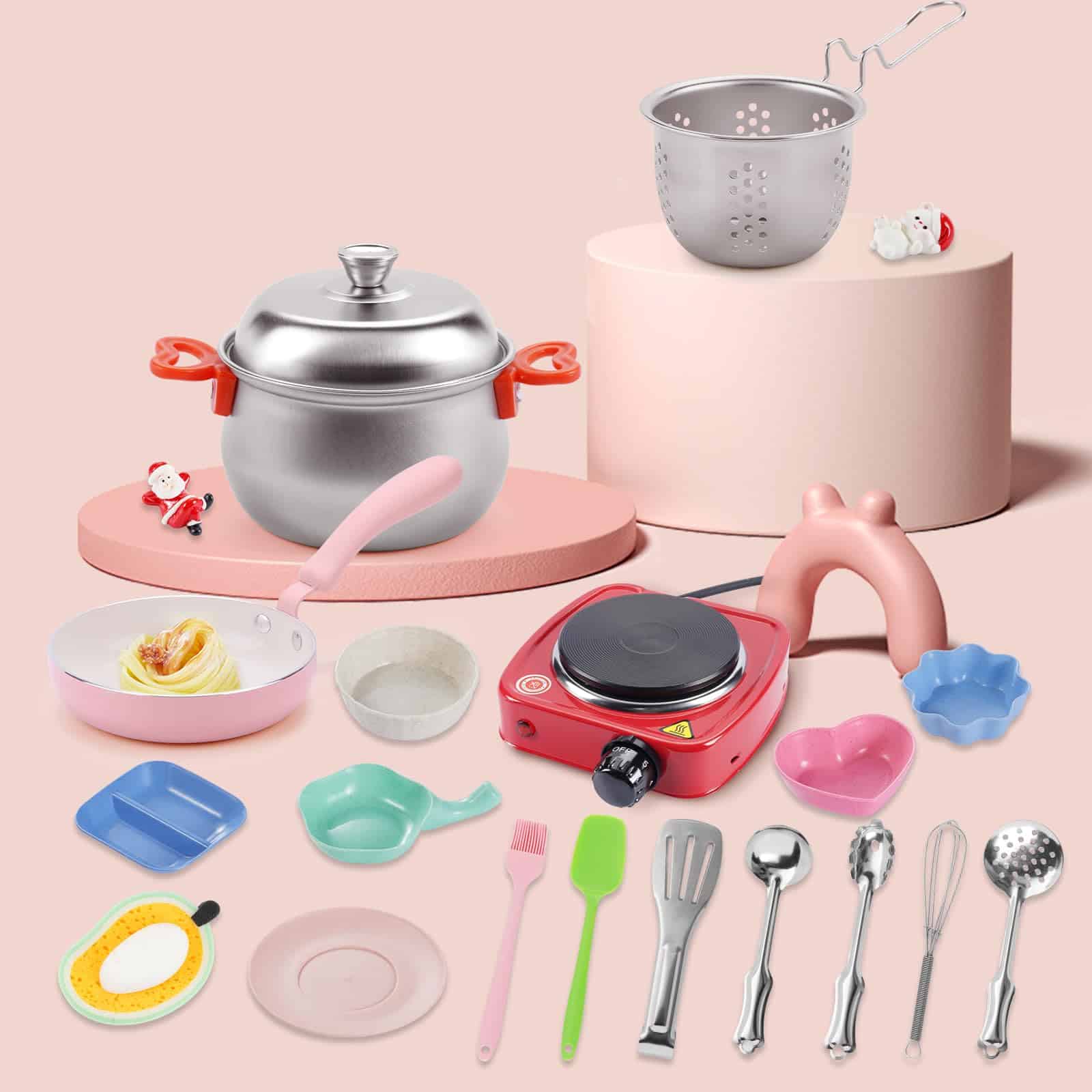 Set de Cocina para Juego de Rol 22 Piezas para Niños - Imagen 6