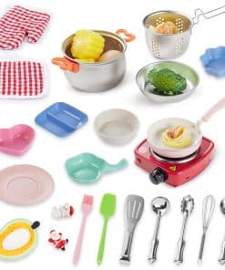Set de Cocina para Juego de Rol 22 Piezas para Niños