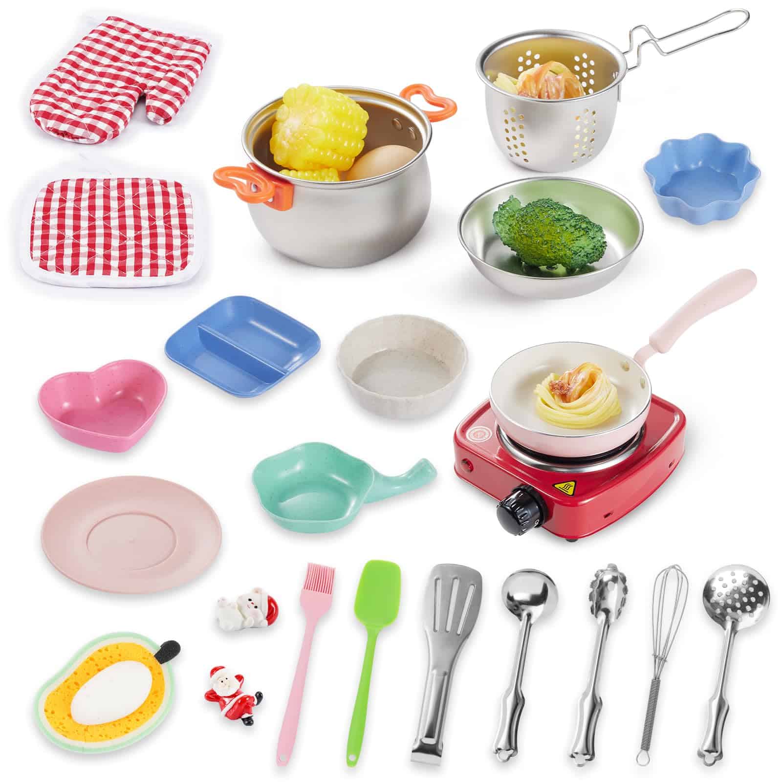 Set de Cocina para Juego de Rol 22 Piezas para Niños